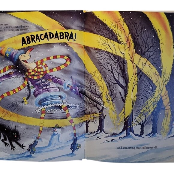 Winnie in Winter Korky Paul Valerie Thomas Award Win Series Witch /Cat HC book - Picture 6 of 10